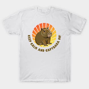 Keep Calm and Capybara On! T-Shirt